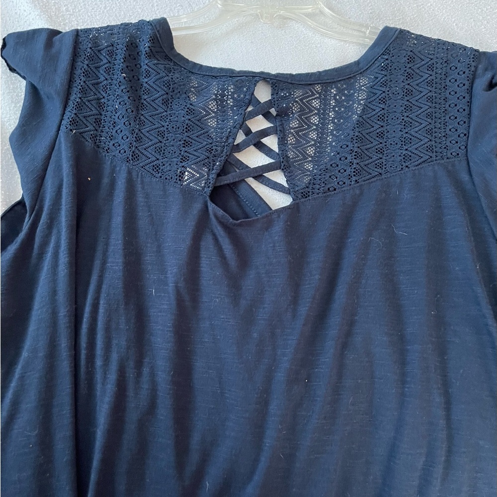 Women's high low Navy Blue Top Size 2X/3X NWOT! - Picture 4 of 7